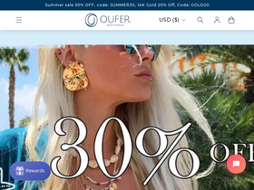 'ouferbodyjewelry.com' screenshot