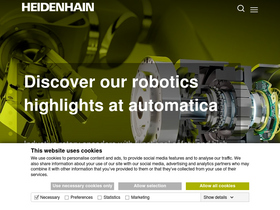 'heidenhain.com' screenshot