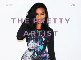 theprettyartist.com homepage screenshot