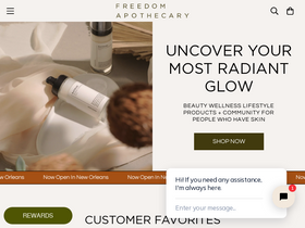 freedomapothecary.com homepage screenshot