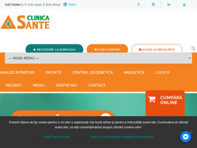 'clinica-sante.ro' screenshot