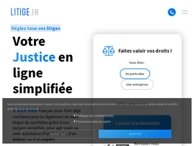 'litige.fr' screenshot