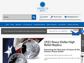 'americanmint.com' screenshot