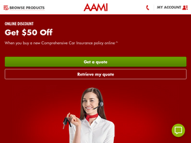 'aami.com.au' screenshot