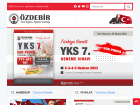 'ozdebir.org.tr' screenshot