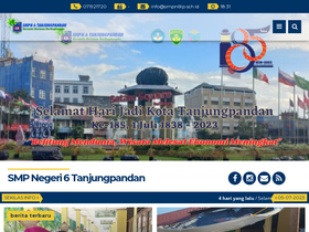 'smpn6tp.sch.id' screenshot