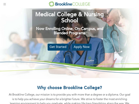 'brooklinecollege.edu' screenshot