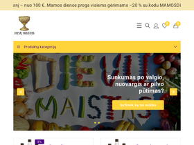 dievumaistas.eu homepage screenshot