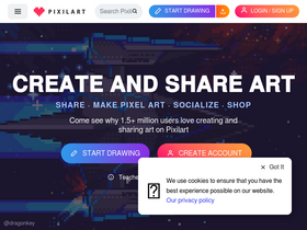 'pixilart.com' screenshot