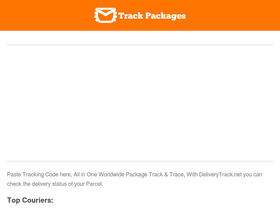 'deliverytrack.net' screenshot
