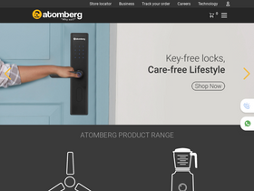 'atomberg.com' screenshot