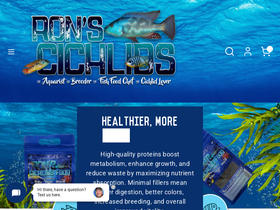 'ronscichlids.com' screenshot