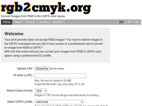 'rgb2cmyk.org' screenshot