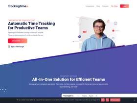 'trackingtime.co' screenshot