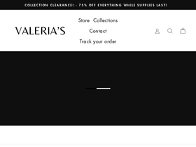 valeriasdesignsco.com homepage screenshot