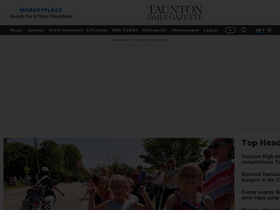 'tauntongazette.com' screenshot