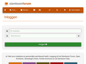 'stamboomforum.nl' screenshot
