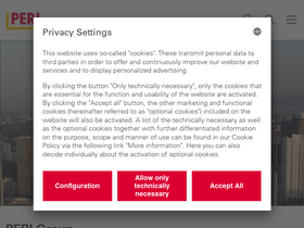 'peri.com' screenshot
