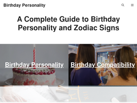 'birthdaypersonality.org' screenshot