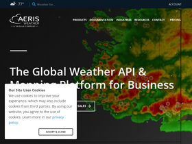 'aerisweather.com' screenshot