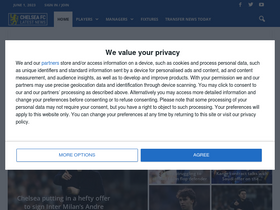 'chelseafclatestnews.com' screenshot