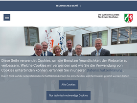 'justiz.nrw' screenshot
