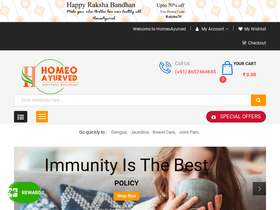 'homeoayurved.com' screenshot