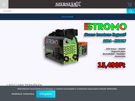 'szerszamx.hu' screenshot