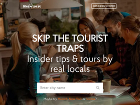 'likealocalguide.com' screenshot