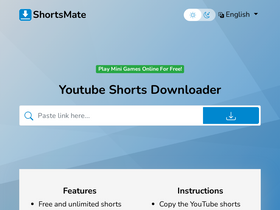 'shortsmate.com' screenshot