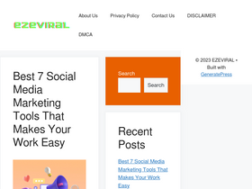 'ezeviral.com' screenshot