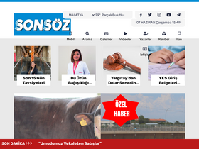 'malatyasonsoz.com.tr' screenshot