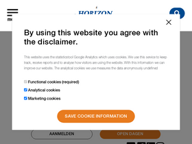 'horizoncollege.nl' screenshot