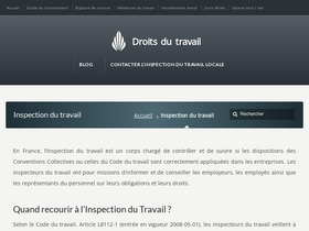 'inspection-du-travail.com' screenshot