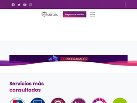 'sanluis.gov.ar' screenshot