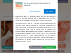 'clubulbebelusilor.ro' screenshot