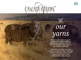 'cascadeyarns.com' screenshot