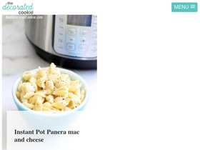 'thedecoratedcookie.com' screenshot