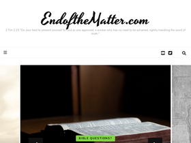 'endofthematter.com' screenshot
