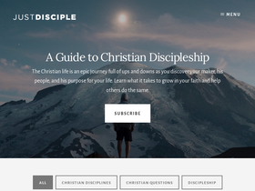 'justdisciple.com' screenshot