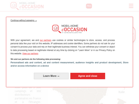 'mobilhomedoccasion.com' screenshot
