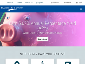 'frandsenbank.com' screenshot