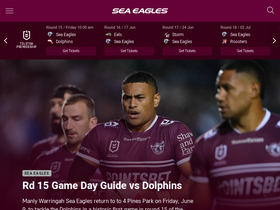 'seaeagles.com.au' screenshot