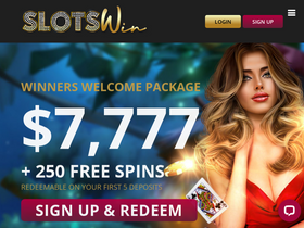 'slotswincasino.com' screenshot