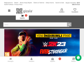'gizala.com.tr' screenshot