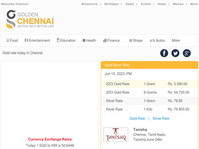 'goldenchennai.com' screenshot