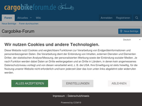'cargobikeforum.de' screenshot