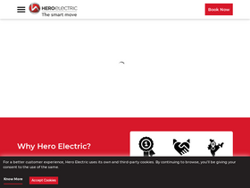 'heroelectric.in' screenshot