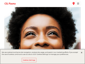 'cslplasma.com' screenshot