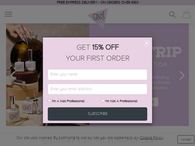 'thegelbottle.com' screenshot